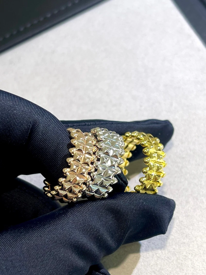 2023 New 925 Sterling Silver Large Wide Rivet Ring for Men and Women Couples Fashion Luxury Brand Advanced Design Jewelry