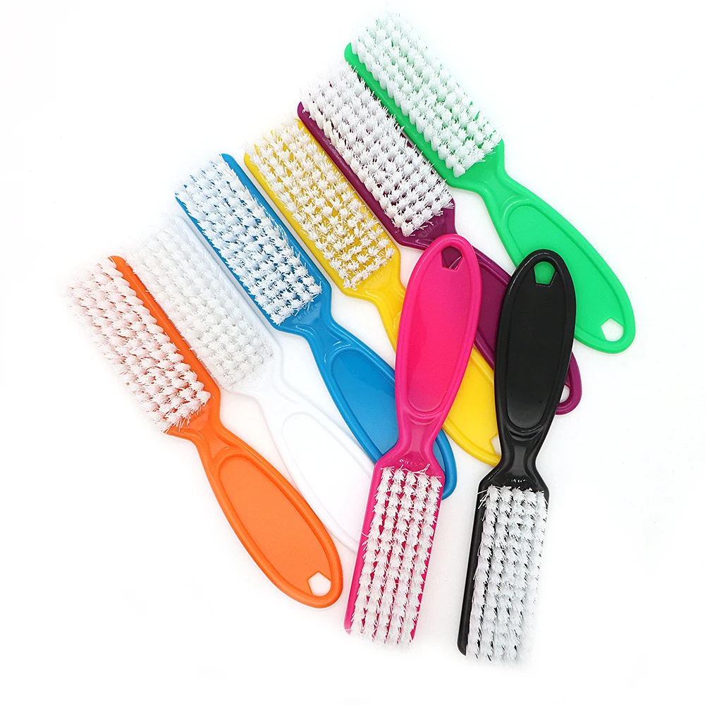 4/6/12 Pcs Color Nail Brush Cleaning Brush Plastic Handle Grip Multifunctional Brush Clean Scrubbing Pedicure For Toes Manicure