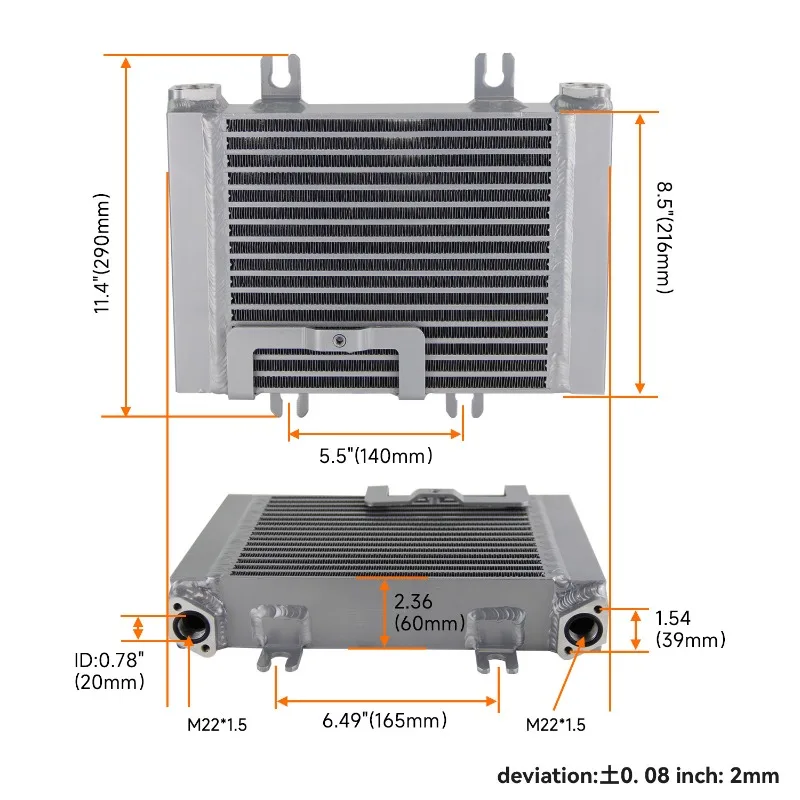 R35 GT-R V6 Engine Oil Cooler Upgrade Kit for Radiator Cooling Enhancement and Temperature Control