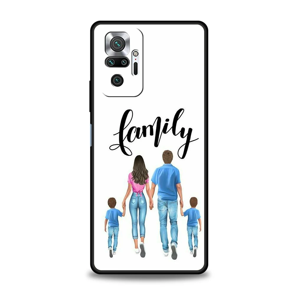 Coque de téléphone Super maman papa, étui souple en TPU pour Xiaomi Redmi Note 14 13 12 10 11 Pro Plus 14C 13C 12C 10C 9C 5G