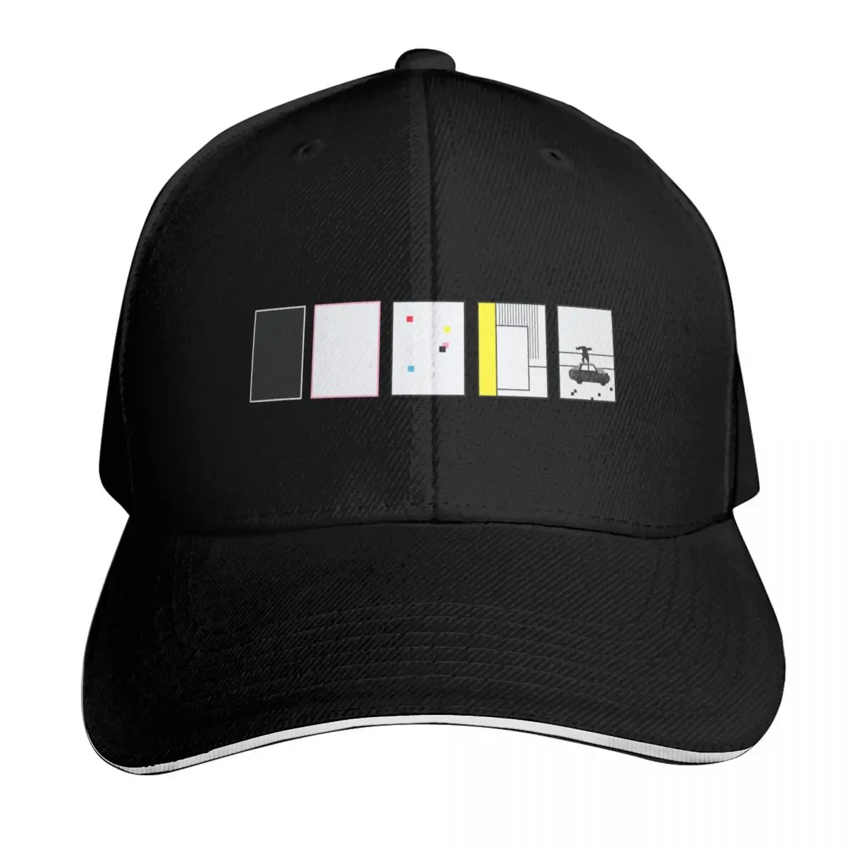 1975 discography 3! Baseball Cap Cotton Twill Breathable Contrast Two Tone Brim Snapback Flat Bill