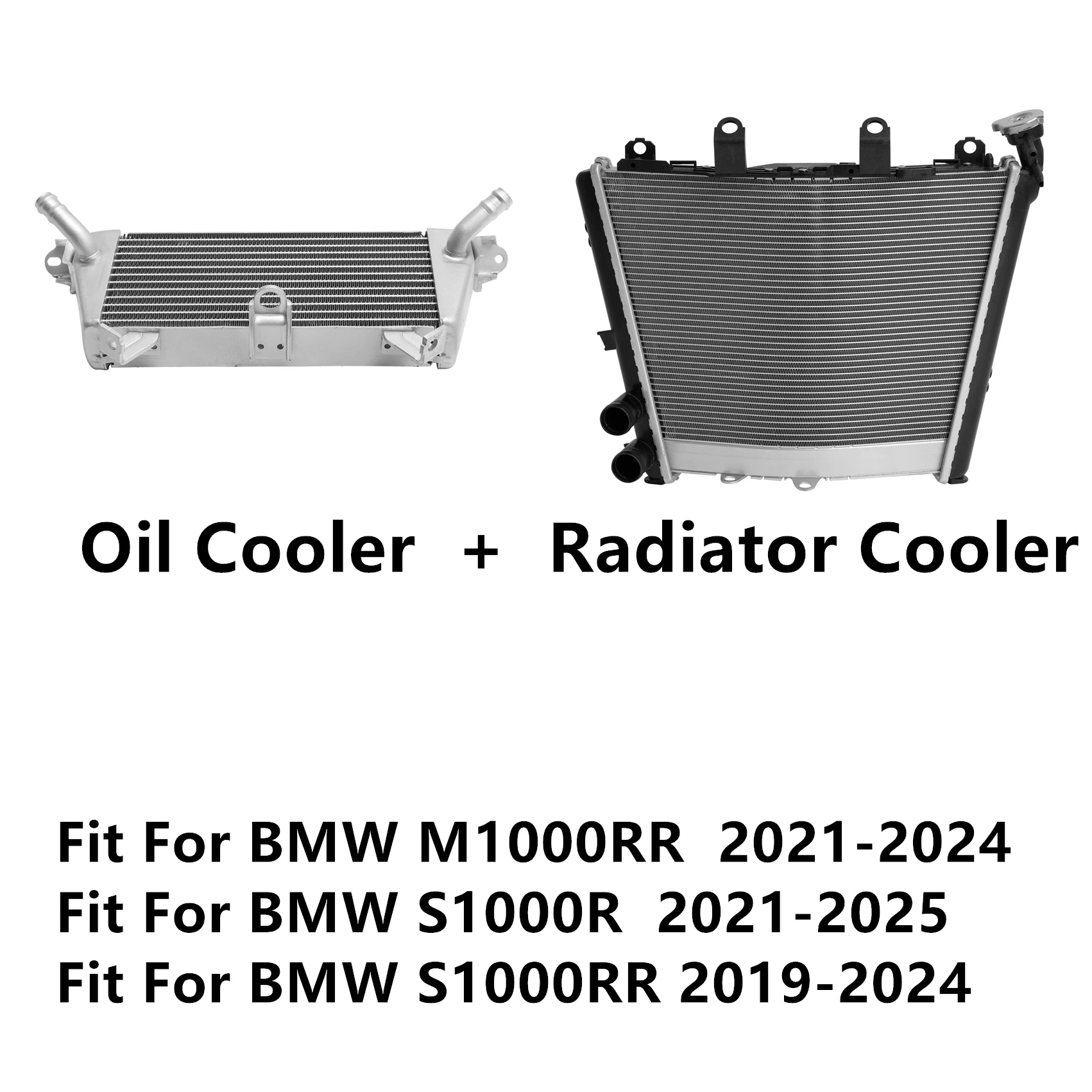 

Oil Cooler + Radiator Cooler Fit For BMW M1000RR 2021-2024 S1000R 2021-2025 S1000RR 2019-2024 2023 2022 Motorcycle Accessories