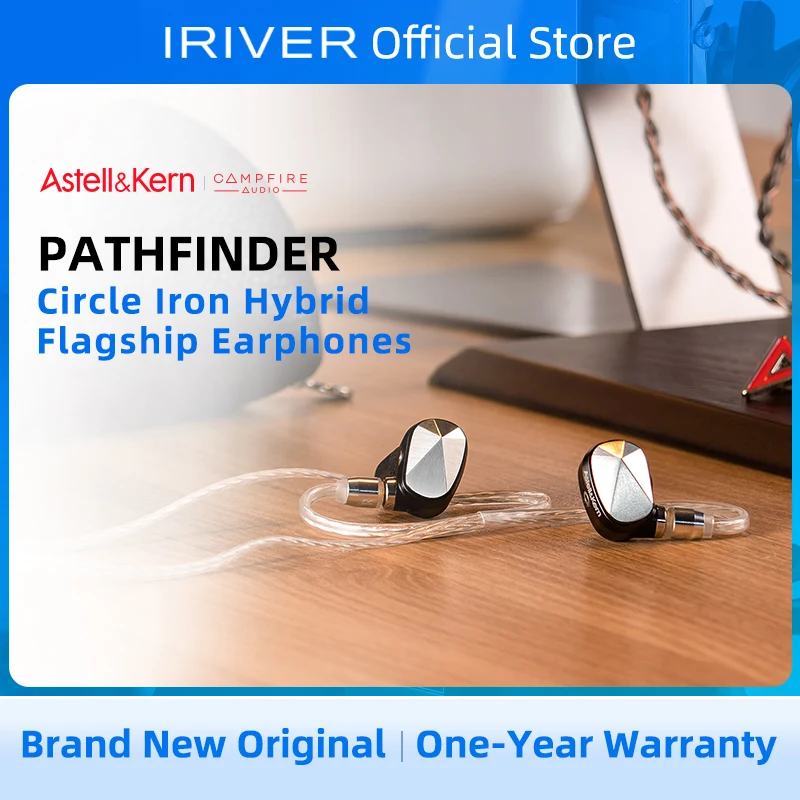 Audífonos Intrauditivos Híbridos de Hierro y Cerámica IRIVER Aell&Kern Pathfinder Explorers Originales, Audífonos de Alta Fidelidad con Cable