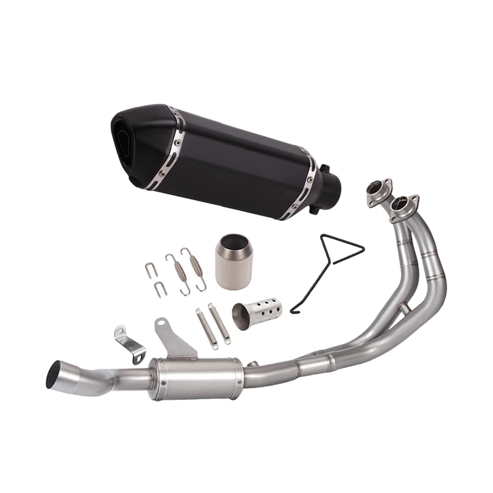 Auspuffanlagen passend für YZF R7 2021-2023 Yamaha 51mm Komplettes System Auspuffkrümmer Schalldämpfer Endrohre Auspuffrohre – Detail 2