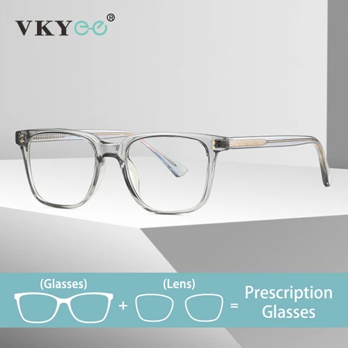 VICKY monturas cuadradas geométricas simples gafas multifocales progresivas antiluz azul fotocromáticas graduadas personalizables 2082