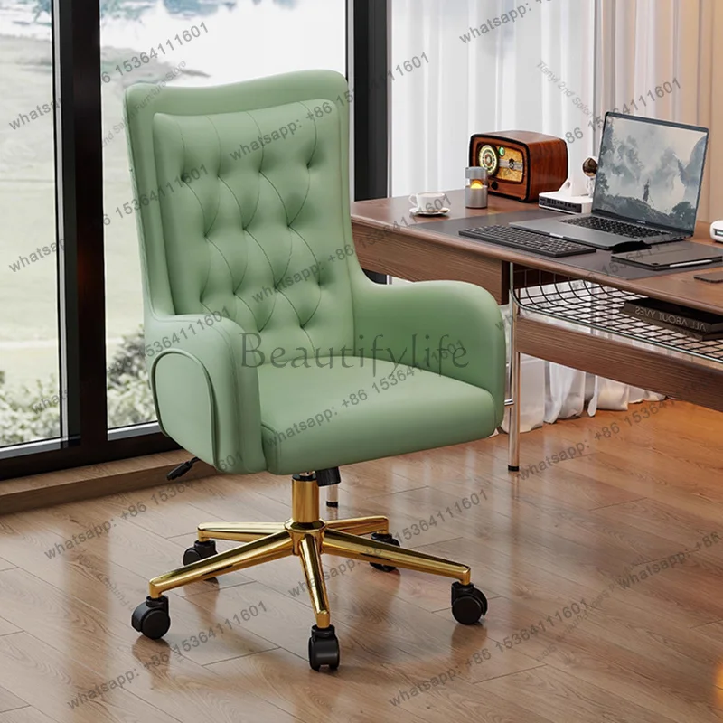 Factory Direct Sales Nordic Luxury Computer Chairs Modern Designer Swivel Chair Study Backrest Office Chair Bedroom Leisure Offi