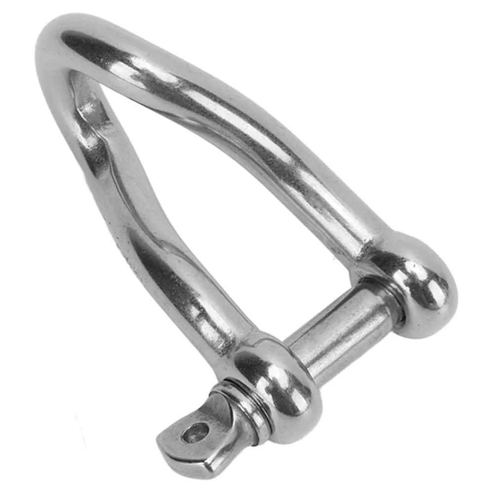 1pc Anchor Shackle 4mm-12mm 316 Stainless Steel Shackle With Twisted Clevis Configuration For Dependable Marine Offshore Rigging