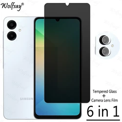 Privacy Screen Protector For Samsung Galaxy A06 Anti-Spy Tempered Glass Samsung A06 Camera Glass For Samsung A06 Glass 6.7 inch