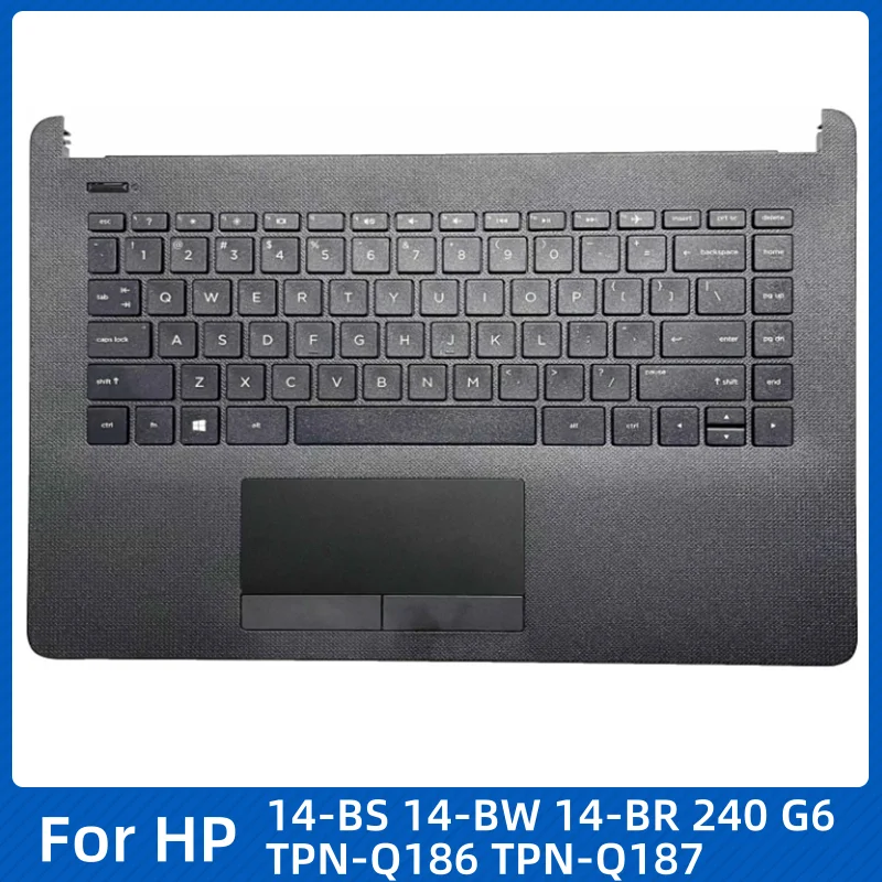 For HP 14-BS 14-BW 14-BR 240 G6 TPN-Q186 TPN-Q187 Laptop US/TI/LA/KOR Keyboard Palmrest Upper Cover Replacement Keyboard Casing