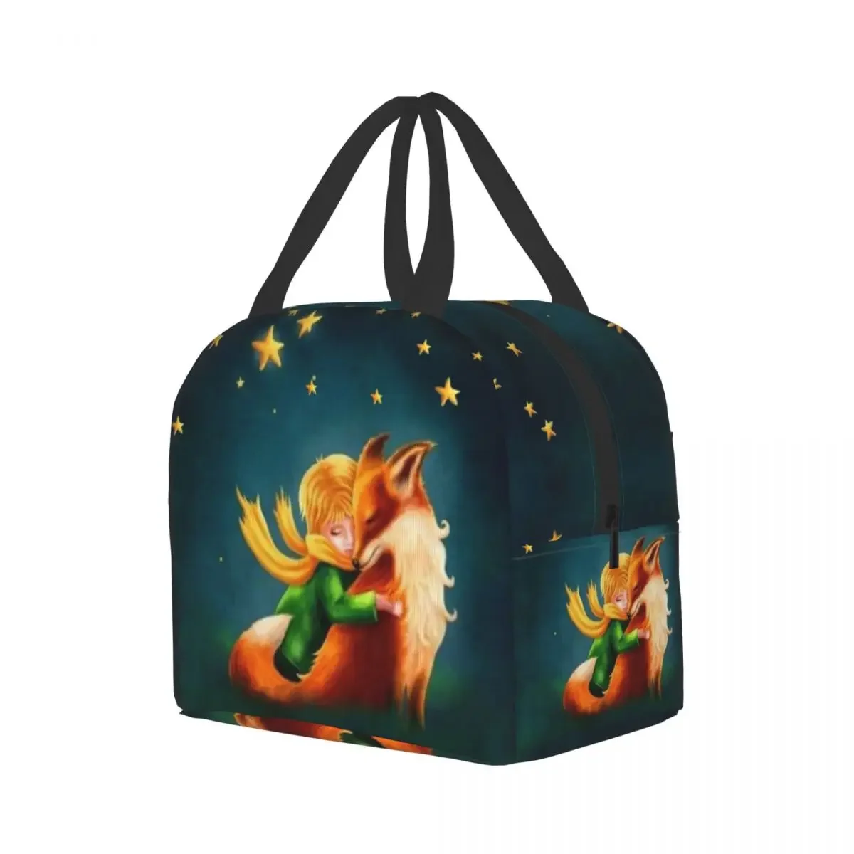 The Little Prince Fairy Tale Lunch Bag Men Women Cooler Thermal Insulated Lunch Box for Children School Tote Picnic Storage Bag