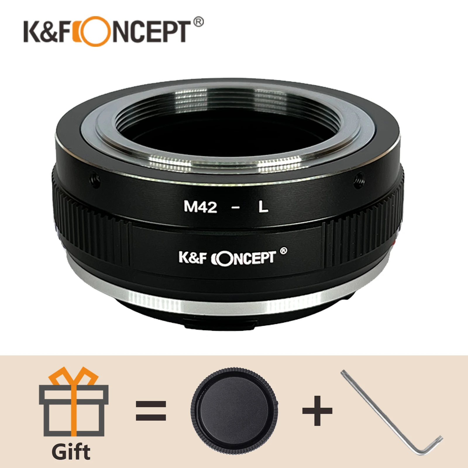 K&F Concept Lens Adapter M42 Screw Lens to Leica L Mount Camera SL TL TL2 CL Sigma fp fpL Panasonic S1 S1R S1H S9