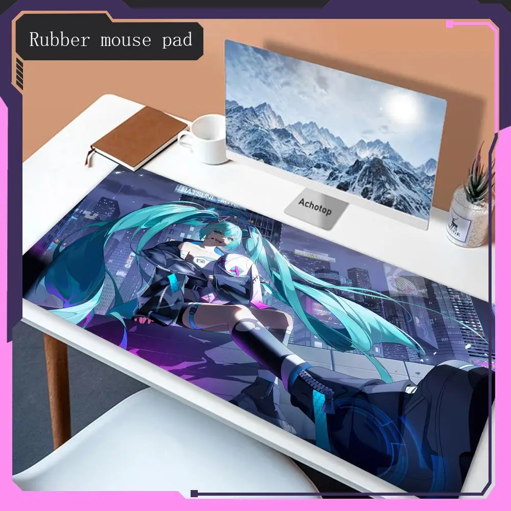 Mauspad großes Büro Schreibtisch Schutz polster wasserdichtes Gummi h-hatsune miku-u Desktop-Schreibtisch Spiel pad Computer zubehör