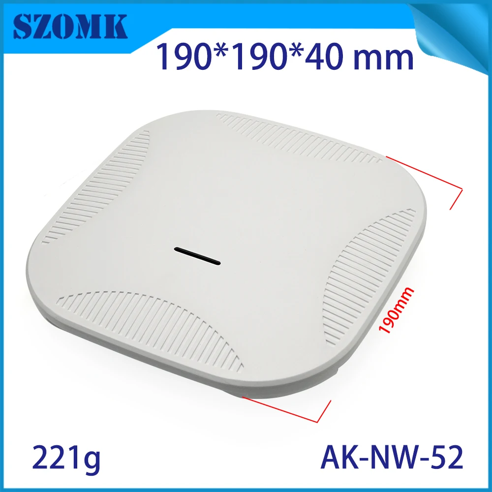 SZOMK 190X190X40MM Plastic Network Enclosure Electronics Project Box Pcb Wifi Router Housing  Cabinet Wall Mount
