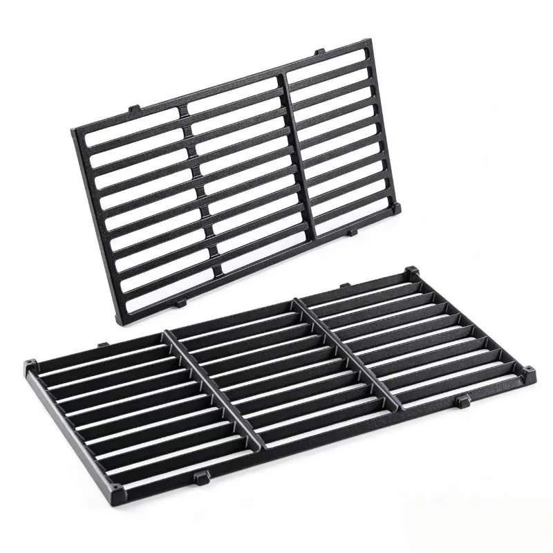 Cast Iron Cooking Grate Compatible with Weber Gas Grill Outdoor BBQ Replacement Grill Grid Accessory for Backyard