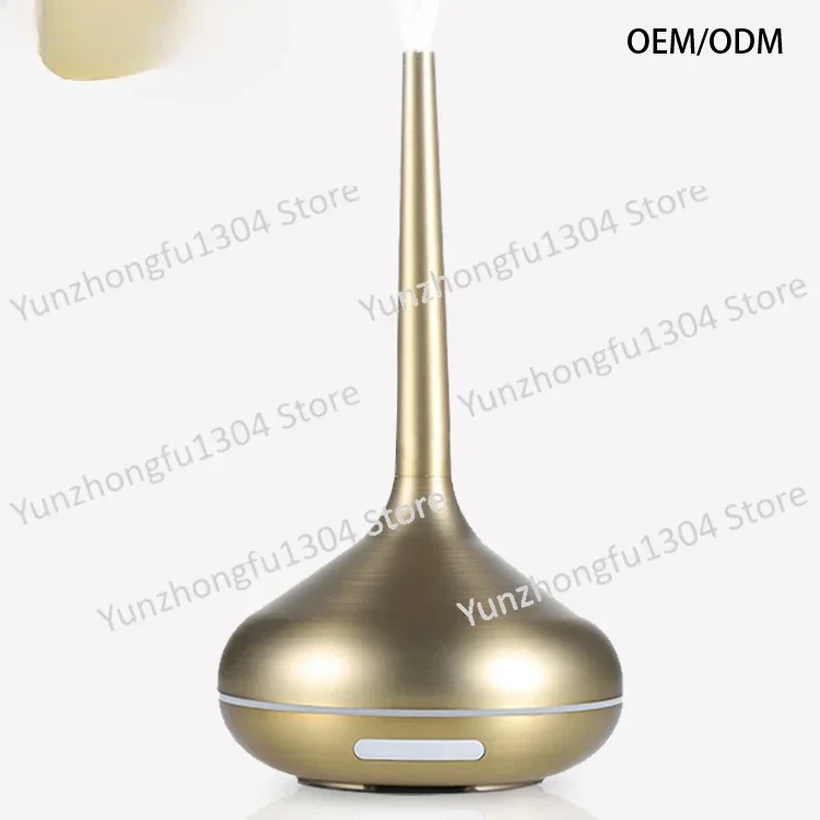 Gold electroplated copper office household USB in-line ultrasonic aromatherapy humidifier