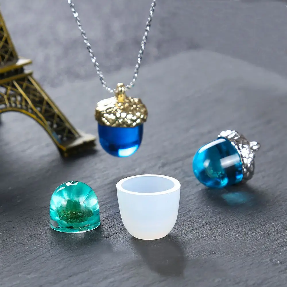 ホルダーミニ 3D ソリッド DIY ペンダントキャップエポキシジュエリーアクセサリー工芸ツールシリコーン型ジュエリー作成