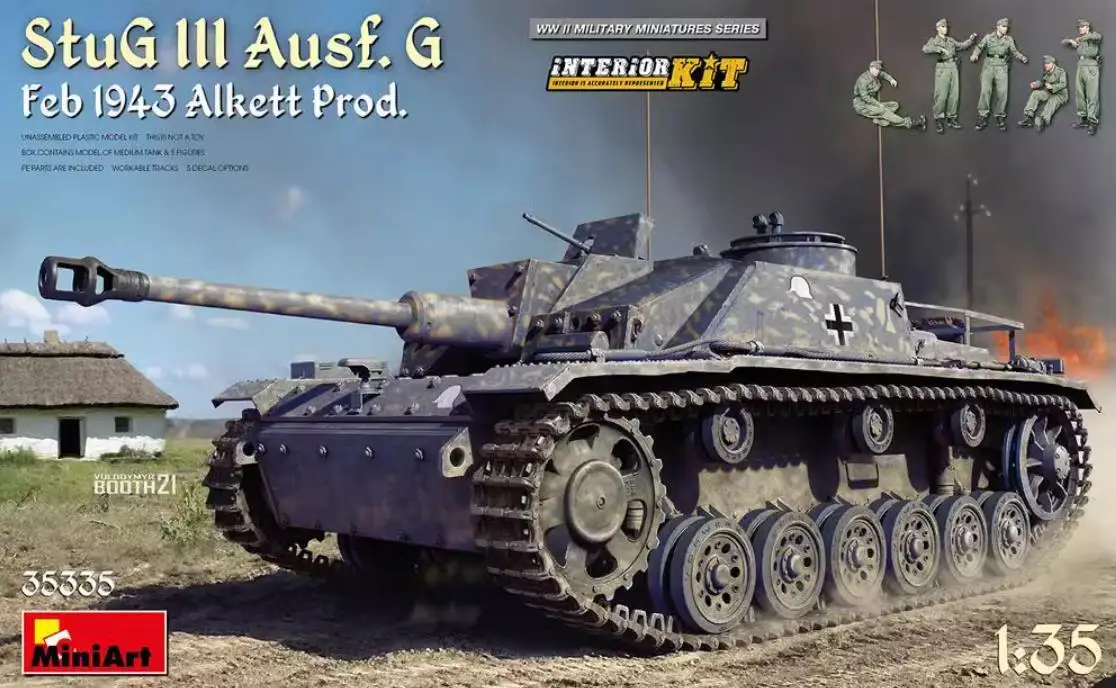 MINIART 35335 1/35 Scale StuG III Ausf. G Feb 1943 Alkett Prod. Interior Kit