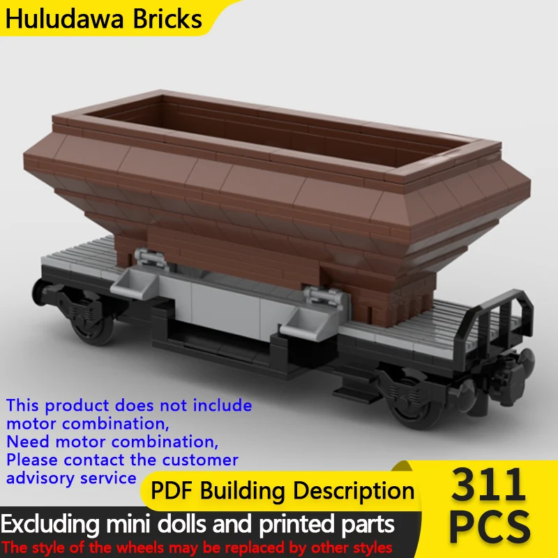 

Конструктор «Городской автомобиль» MOC: Модульные строительные блоки, железнодорожный грузовой вагон, развивающая игрушка для детей, подарок на праздник, набор для сборки