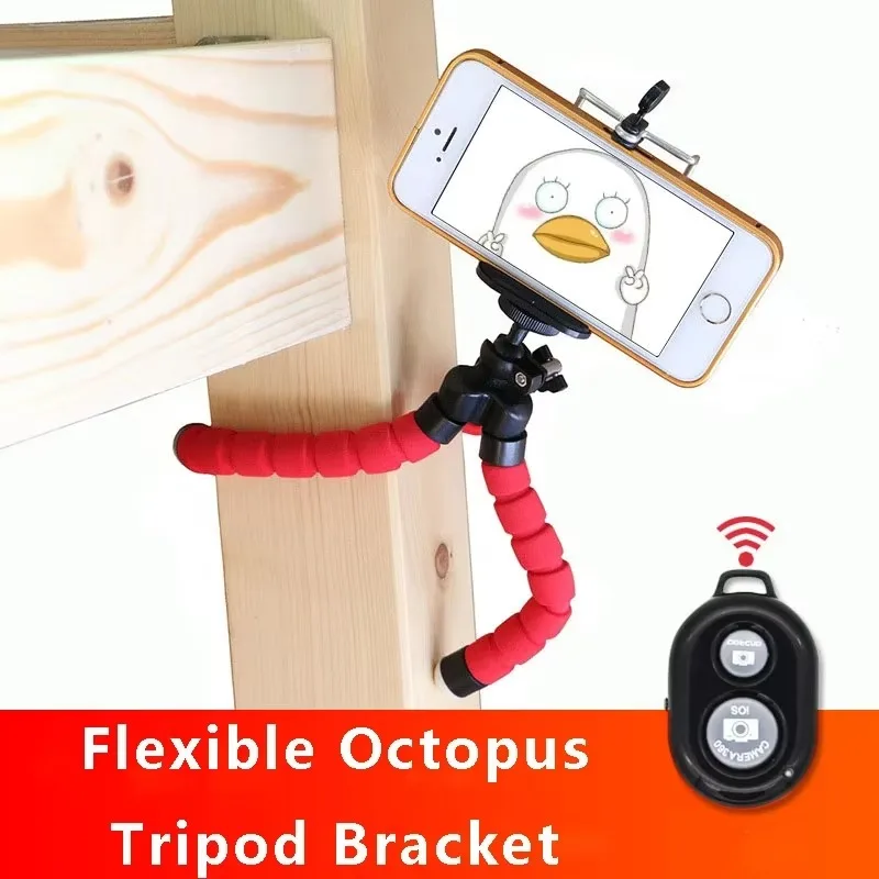 Selfie Stand Flexible Octopus Tripod Bracket Live Broadcast Phone Holder Mount Monopod Styling Accessories for All Smart Phone