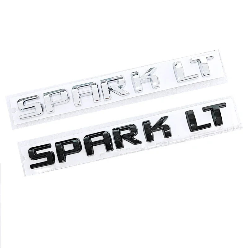 SPARK LT Logo Emblem Decal Sticker For Chevrolet Cavalier Onix Cruze Aveo Silverado Rear Trunk Body Auto Styling Accessories