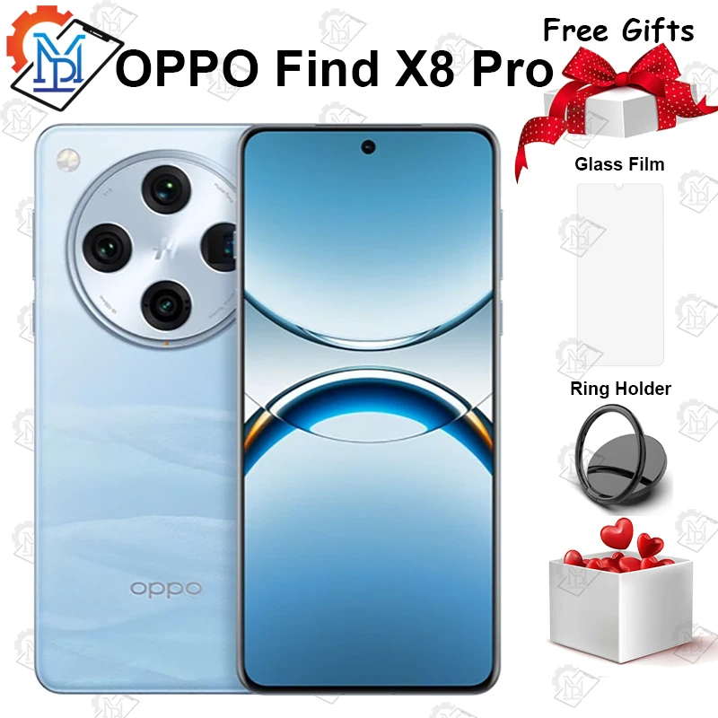 Новое поступление, мобильный телефон OPPO Find X8 Pro 5G, размер 6,78 дюйма, камера 9400 ColorOS 15, 50 МП, аккумулятор, 80 Вт, смартфон SuperCharge AI