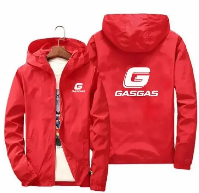 

Мотоциклы GasGas, весенне-осеннее мужское пальто с капюшоном, куртка, повседневная атмосфера, тонкое мужское пальто, уличная одежда, куртка для рыбалки