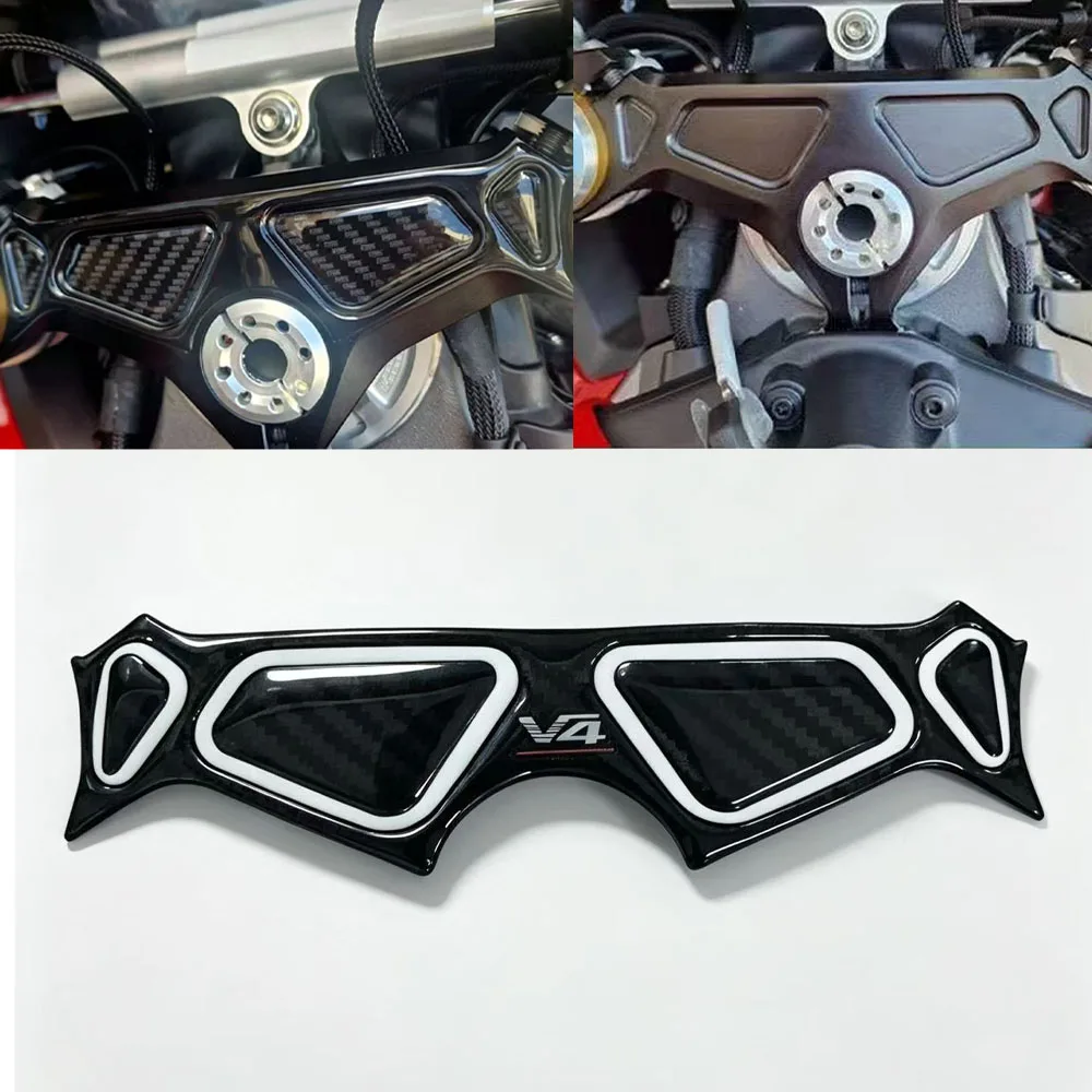 For Panigale V4 V4s - Streetfighter V4 V4s 2025-2026 3DResin protection and waterproofing  carbon fiber upper panel sticker