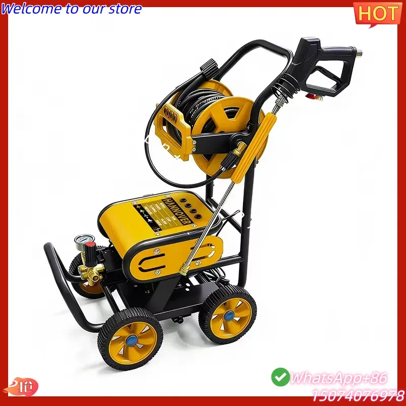 2026New Rolling Car Wash Machine Wheels Electric Pressure Washer for Backyard Factory Direct
