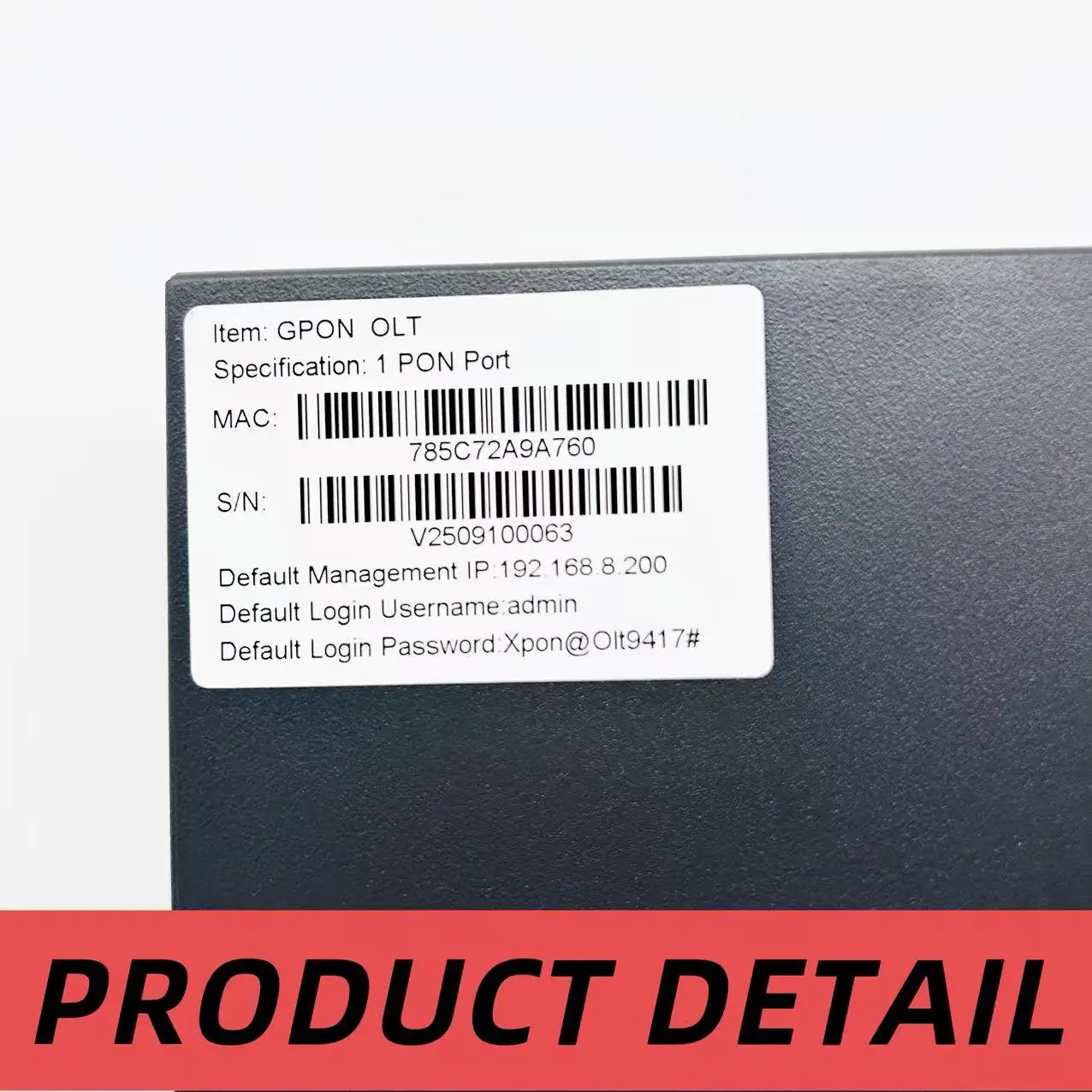 BEST SELL GPON OLT 1 PON PORT Compatible with Huawei ZTE EPON ONU /ONT High quality FAST SHIPPING - view 6