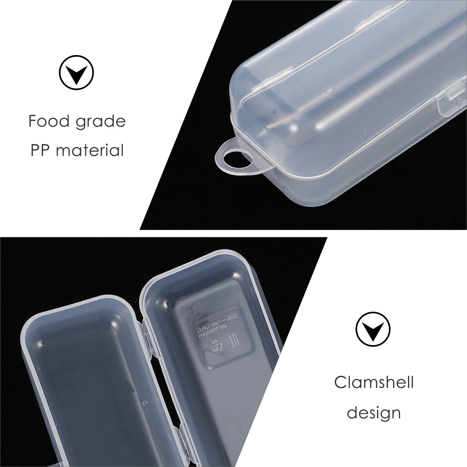 

6Pcs Pacifier Holder Box Durable Food Grade PP Material Portable Storage Container Safe Easy Clean for