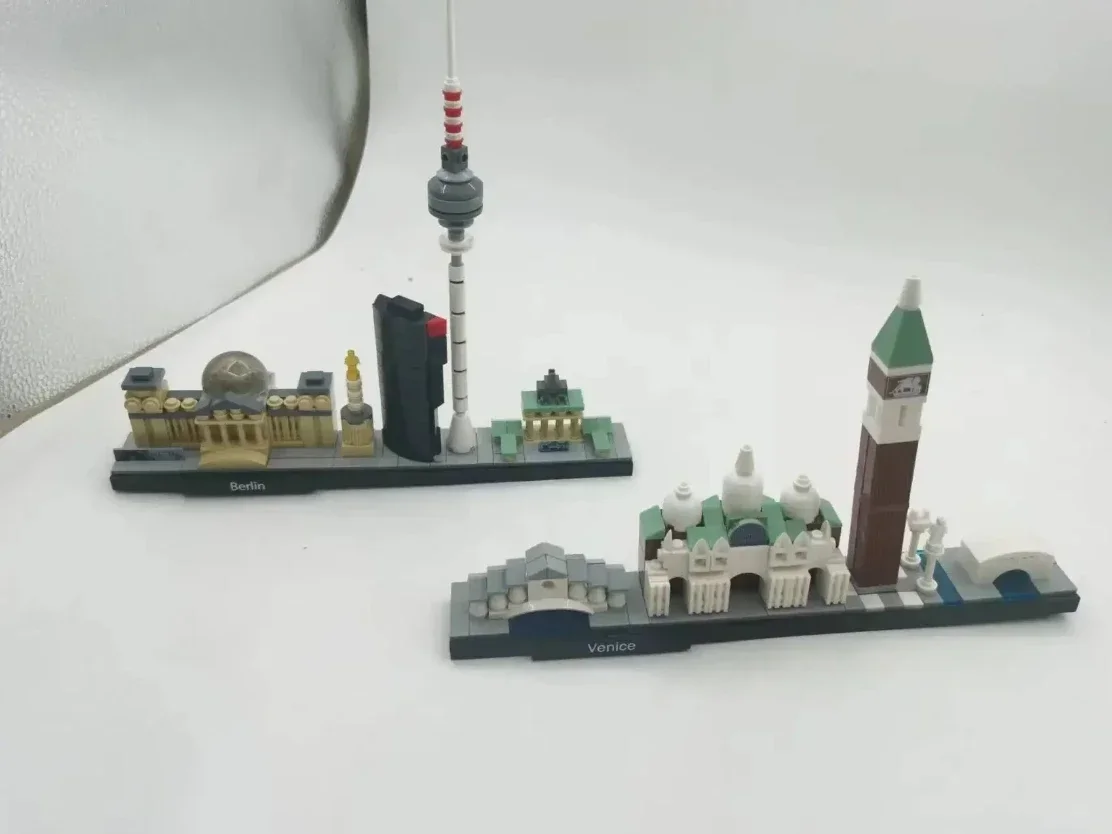 Architektur Paris Dubai London Sydney Chicago Shanghai Bausteine Kit Ziegel Klassische Stadt Modell Kind Spielzeug Für Kinder Geschenk