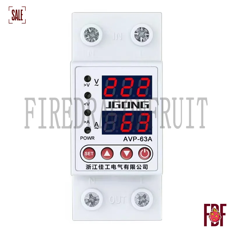 

Хит продаж: Защитное устройство JG от перенапряжения и пониженного напряжения с регулируемым дисплеем тока и автоматическим повторным включением