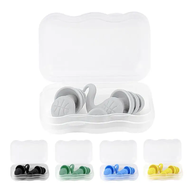 Noise Cancelling Ear Plugs Horn-Shaped Waterproof Silicone Earplugs Multifunctional Ear Plugs Perfect For Home Swimming Work