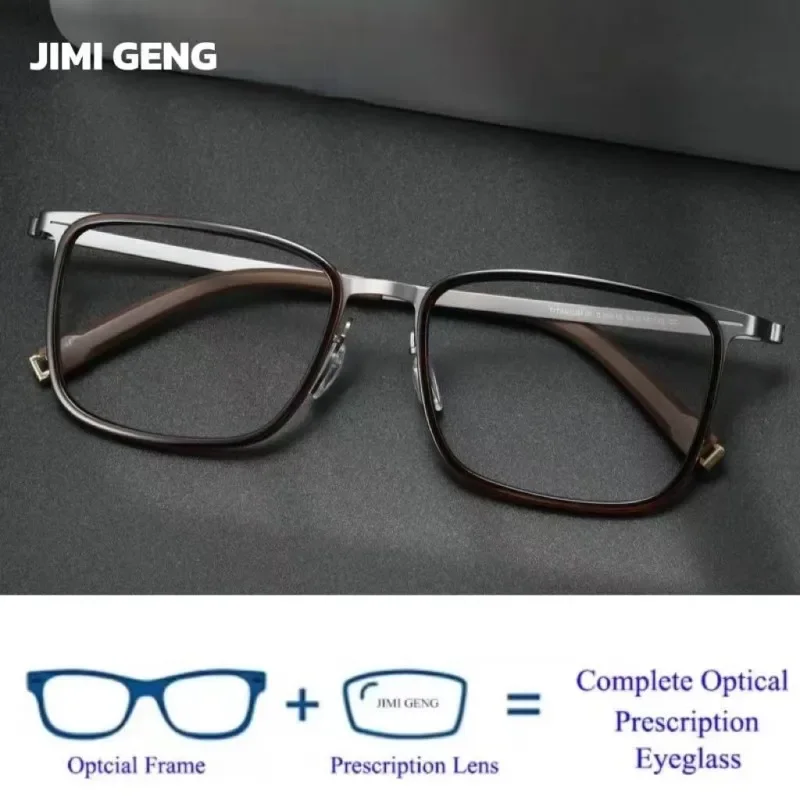 

Denmark Luxury Brand Pure Titanium Eyewear Screwless Design Men Glasses Frame Mirror Ring Separation Blue Light Eyeglasses