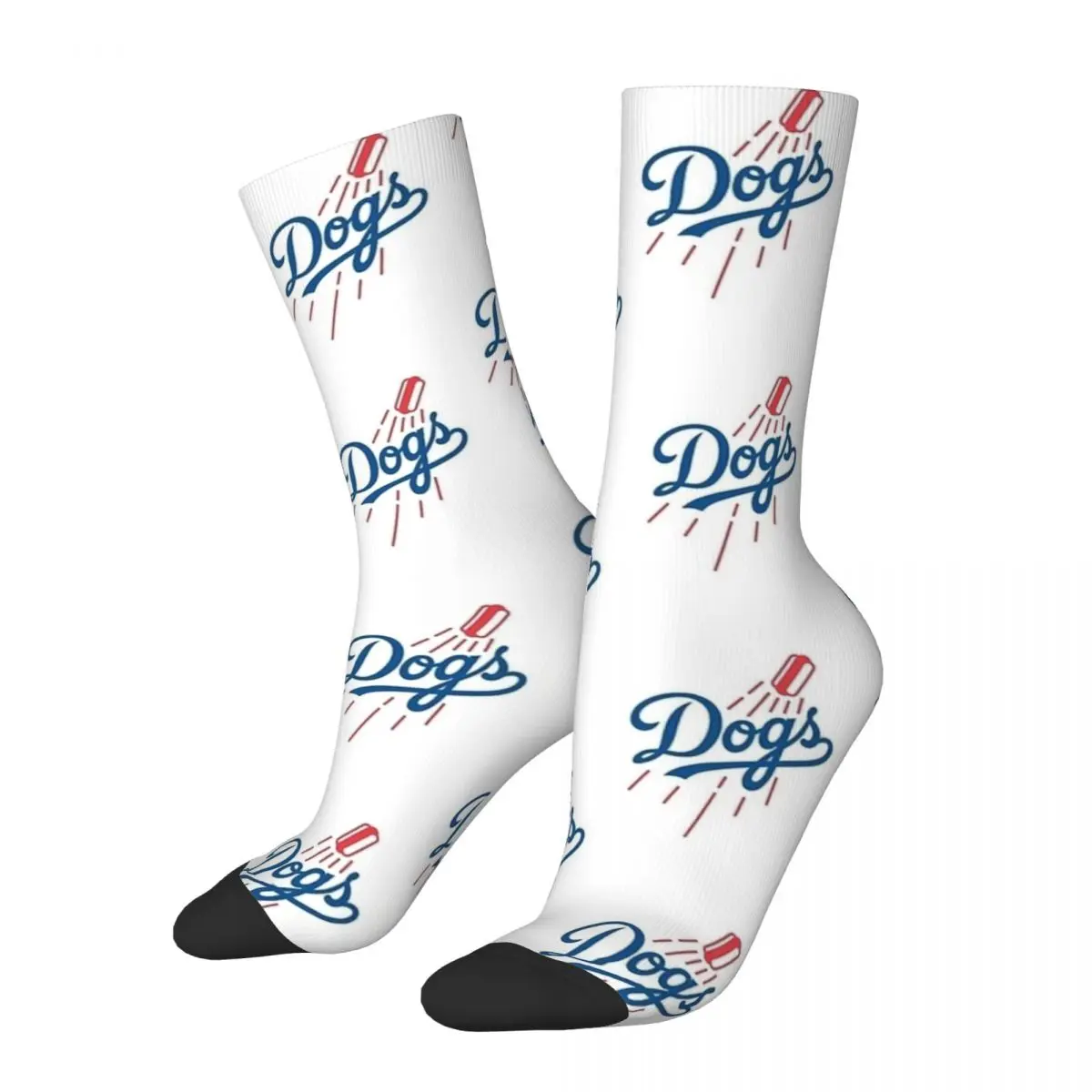 Men Socks Dodger Dogs White Stockings Autumn Korean Medium Soft Socks Pattern Outdoor Anti Skid Socks