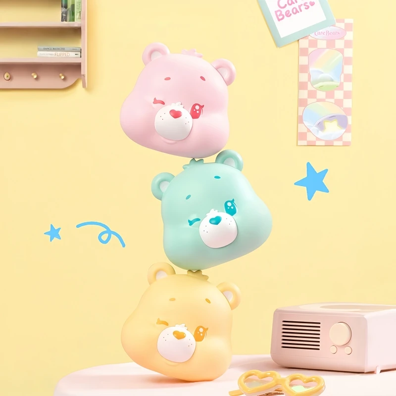 Baru Asli Care Bears Little Things Series Cubby Face Blind Box Action Figure Hadiah Lucu untuk Seri Pesta Ulang Tahun Anak-anak