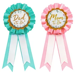 Mom to Be and Dad To Be Tinplate Badge Pin for New Dad New Mom Gifts Gender Reveal Baby Shower Party Favor Decorations Supplies