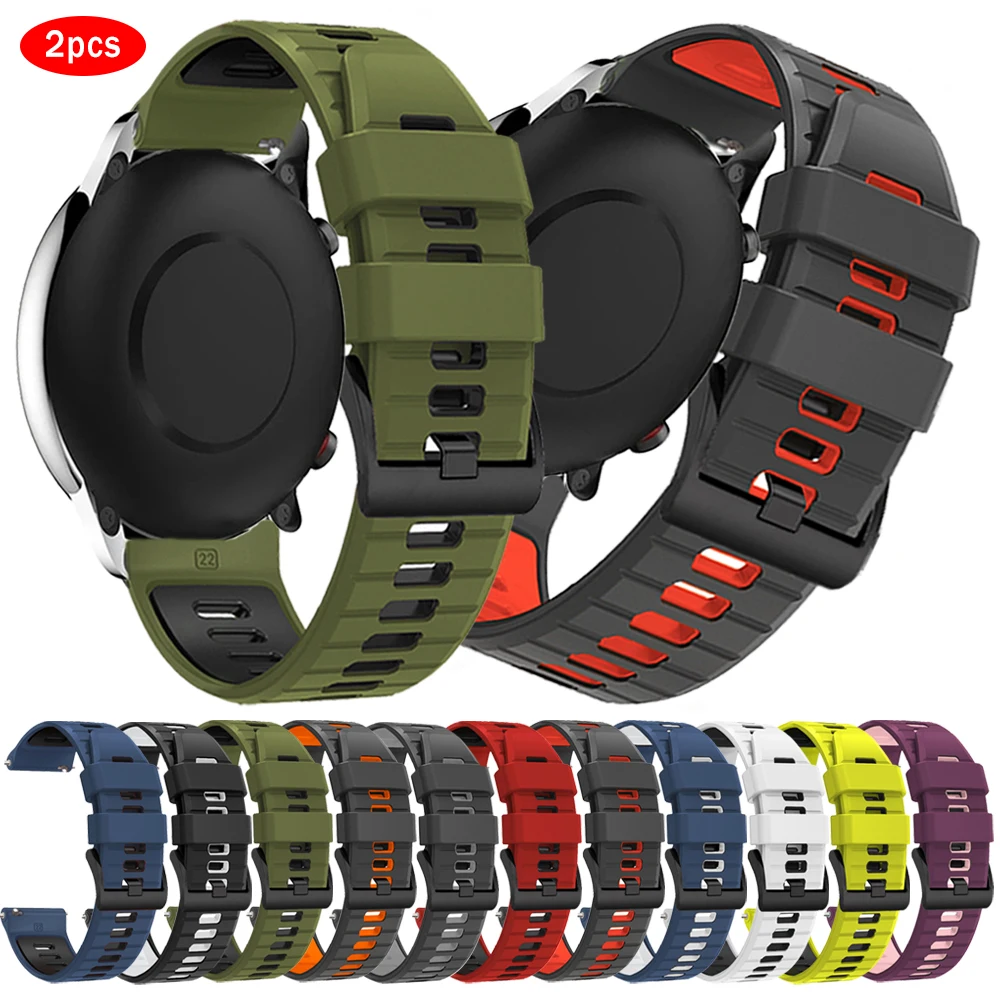 �y�Z�[�����z2�� 20mm 22mm �V���R���X�g���b�v Garmin D2 Air X15/Venu sq 4 3 2/Forerunner 265 570 165 �o���h�p HUAWEI WATCH GT6 Pro �u���X���b�g�p