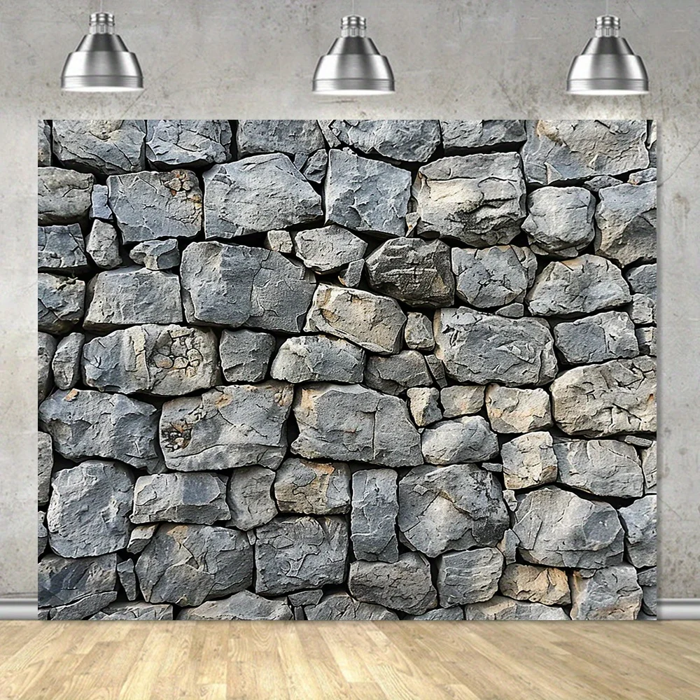 Ein Polyester Steinmauer Hintergrund Stoff, natürliche Felswand Textur Hintergrund Stoff, geeignet für die Fotografie