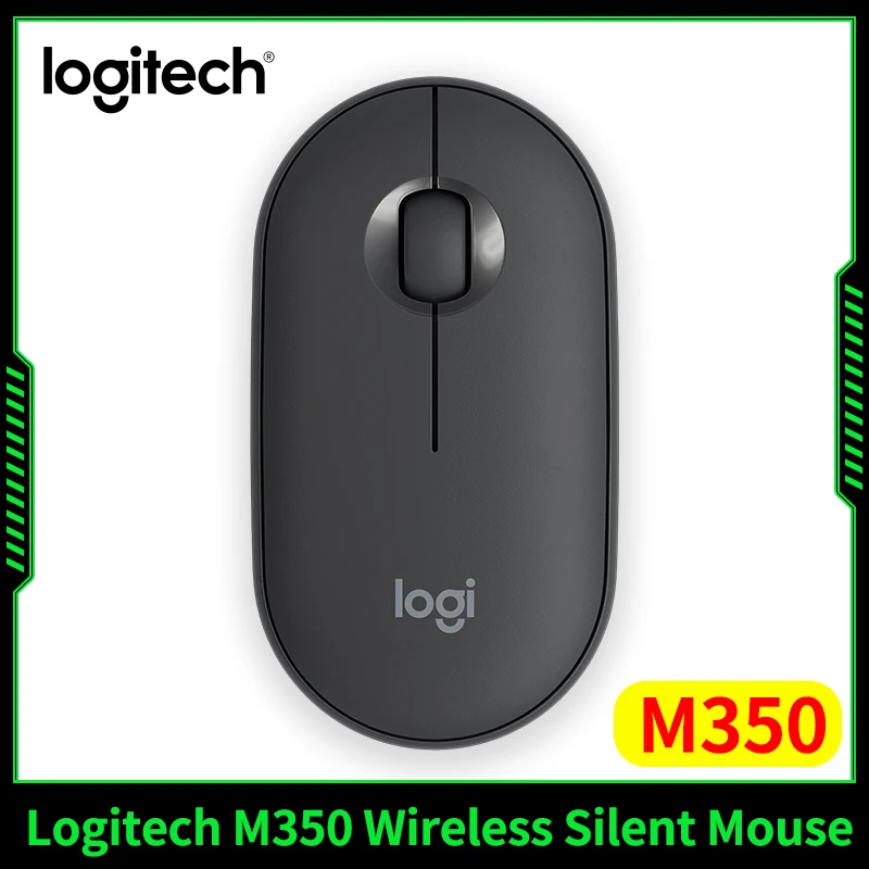

Logitech pebble m350 wireless bluetooth silent dual mode cute laptop boy and girl home office light and comfortable portable