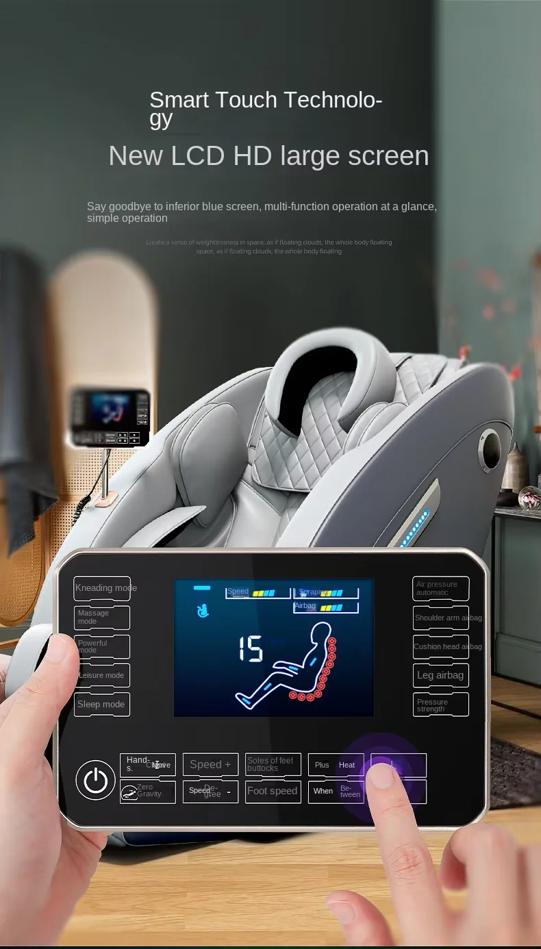 Latest Design Luxury Full Body 8D Massage Chair with Foot Spa Foldable Features