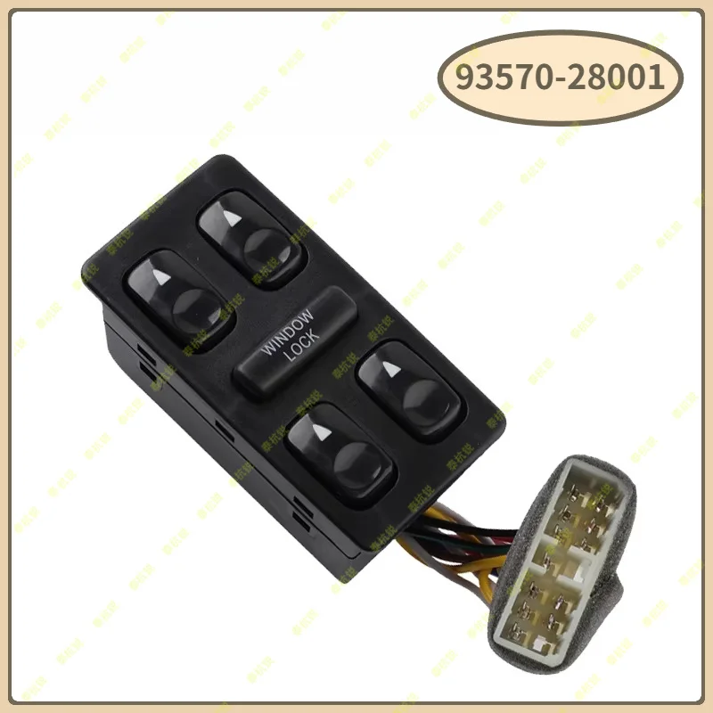 93570-28001 9357028001 Front Left Driver Side Electric Power Master Window Switch For Hyundai Elantra Galloper 1992-1994