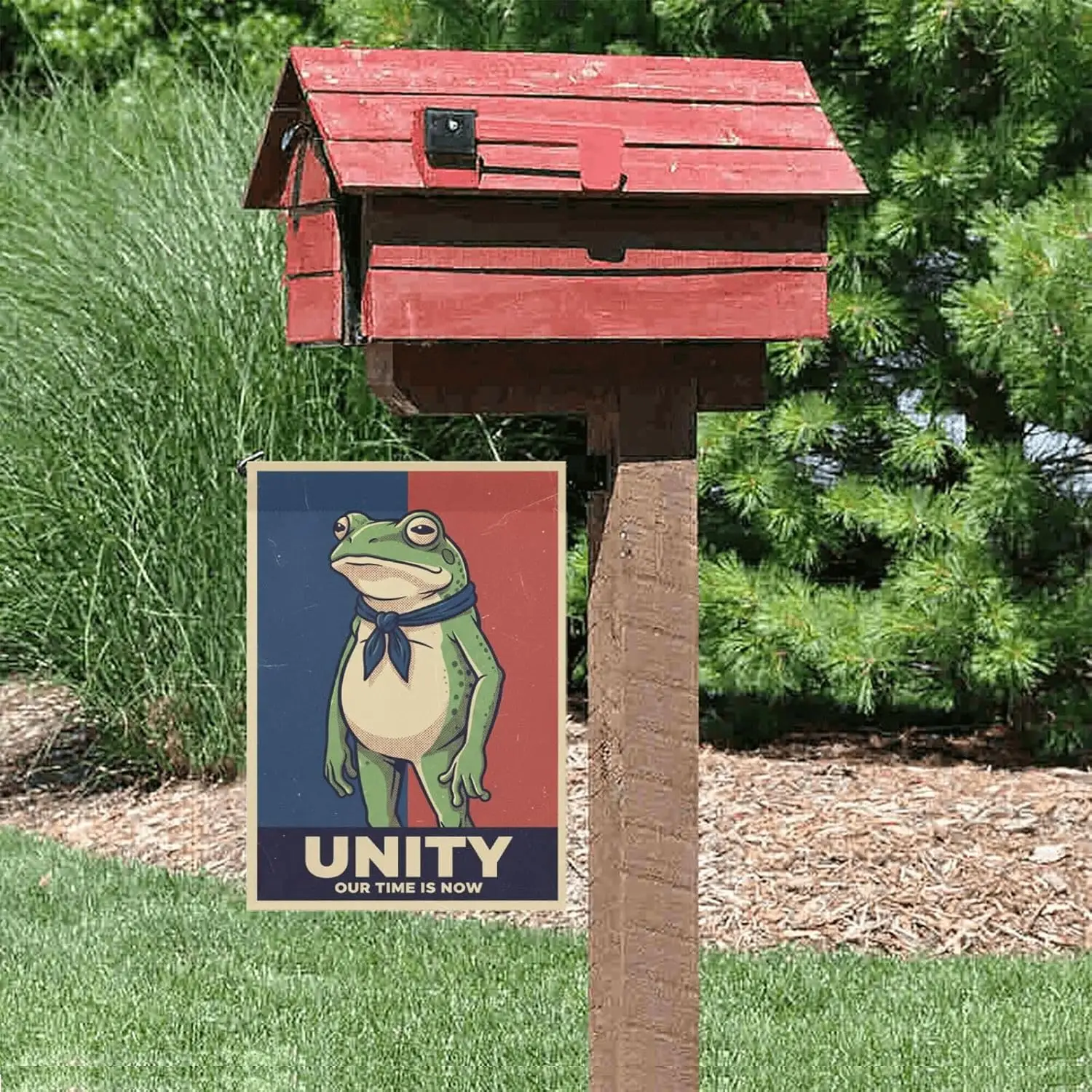 Portland Frog Protest Retro Vintage Flag Vintage Banners For Porch FFL IIC