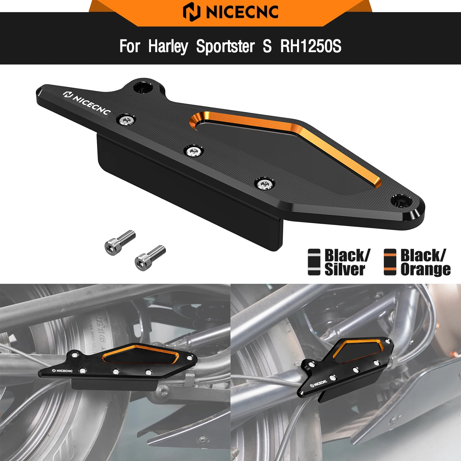 

For Harley Sportster S RH1250S 2021-2024 Swingarm Swing Arm Protector Cover Guard RH 1250 S RH 1250S RH1250 S 2021 2022 2023 24