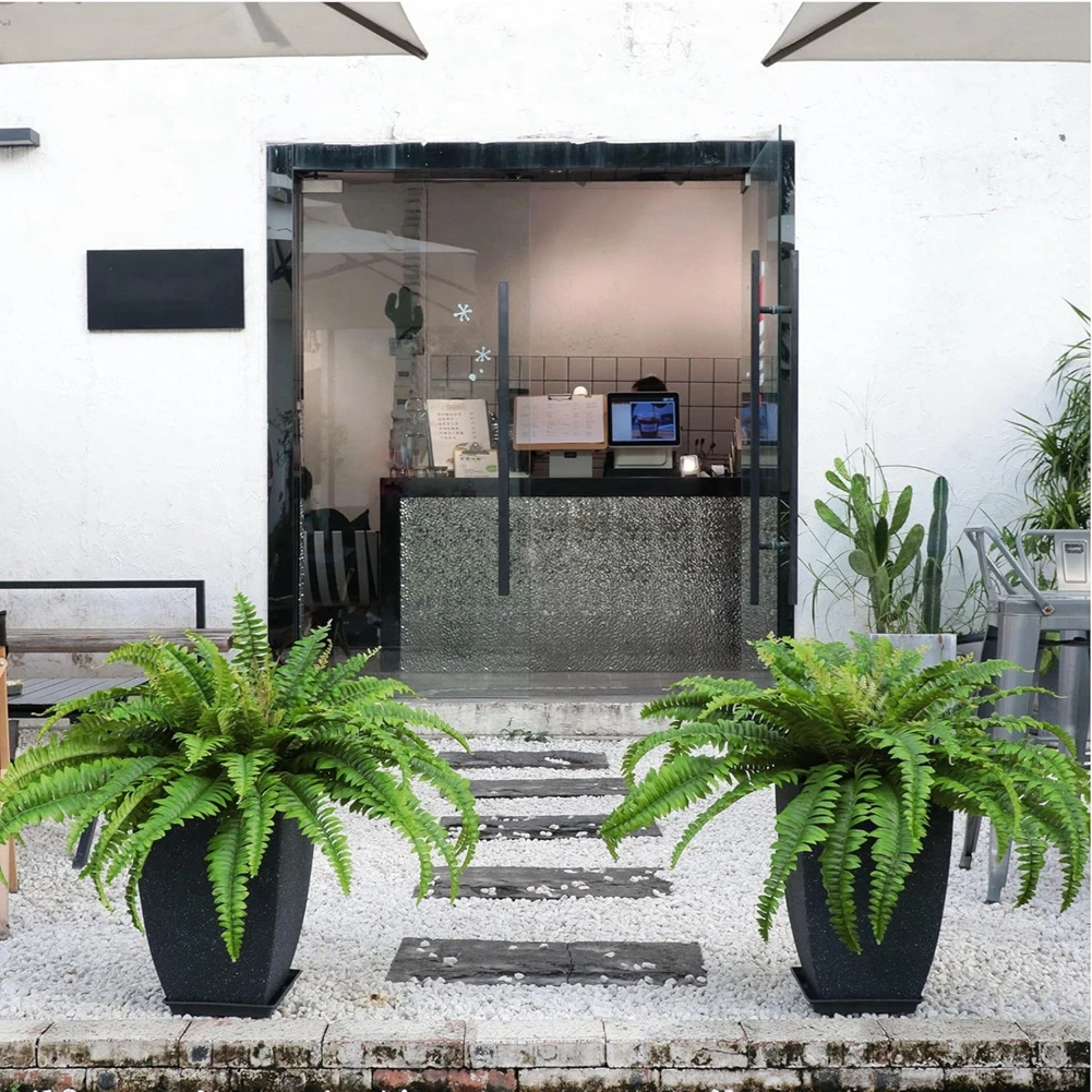 

2 упаковки искусственных топиарных шариковых деревьев с наконечниками Norfolk Pine & Cypress, искусственные шариковые горшки, уличный декор для дома