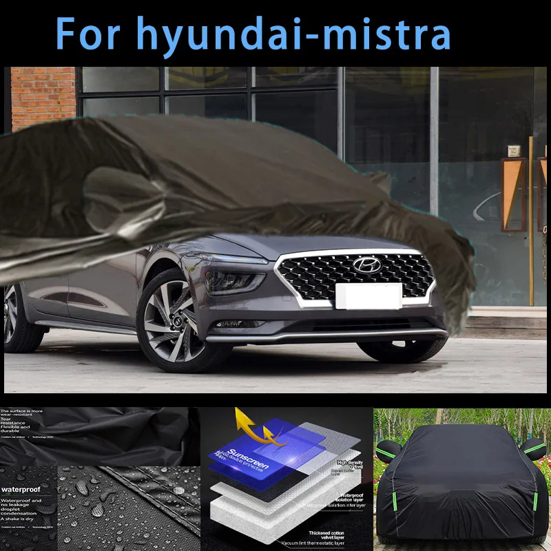 

For hyundai-mistra Outdoor Protection Full Car Covers Snow Cover Sunshade Waterproof Dustproof Exterior Car accessories