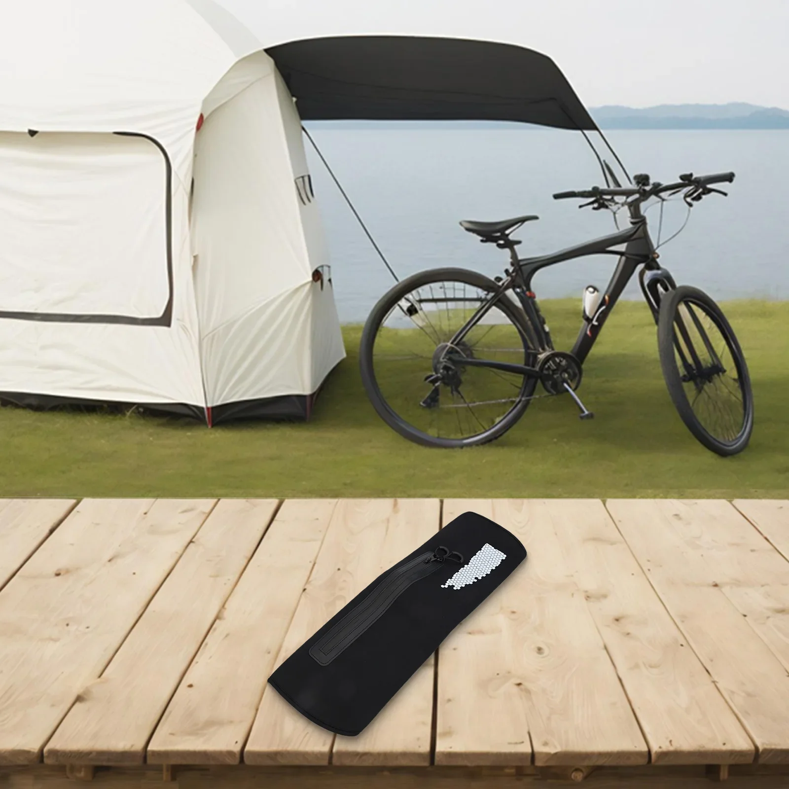 

Неопреновый чехол для аккумулятора, крышка для аккумулятора для электронного велосипеда, ночная езда, безопасная зарядка, сигнализация для обслуживания аккумулятора от 32 до 40 см