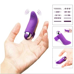 10 Speeds USB Charging Finger Vibrator Dildo Sex Toys For Women Clitoris Stimulation Silicone Anal Massage Adult Sex Toys 18