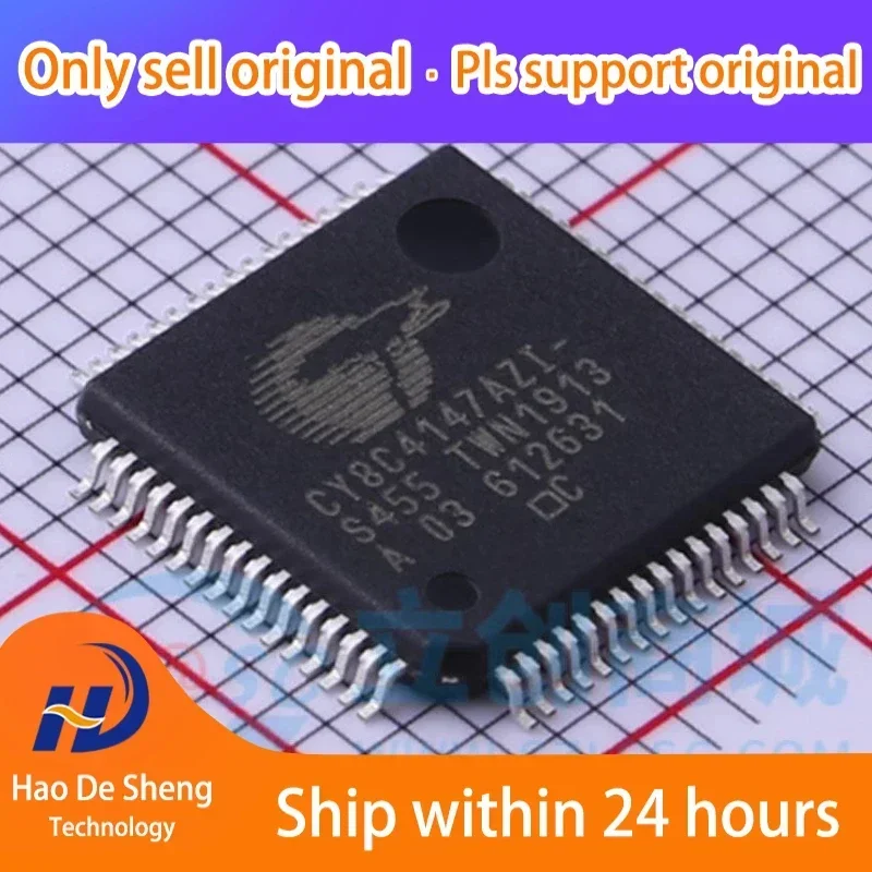 

10 шт./лот CY8C4147AZI-S455 CY8C4147AZI TQFP-64 новый оригинал на складе