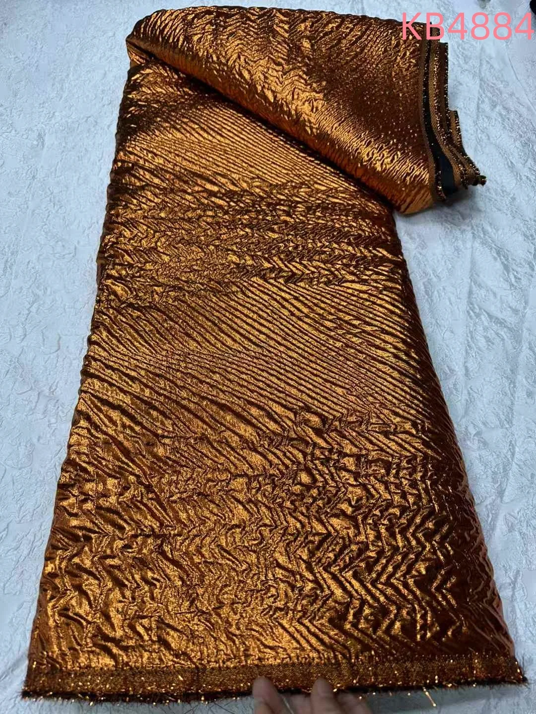 الأفريقي الأزرق الديباج الجاكار أقمشة الدانتيل الأفريقي النسيج الدانتيل جودة عالية 2025 الأحمر الأورجانزا الجاكار الدانتيل للخياطة KB4884